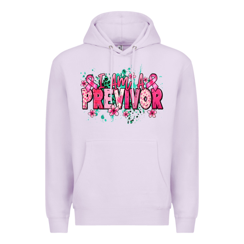 I Am A Previvor Premium Hoodie by NancyCooperArtShop | Teevron