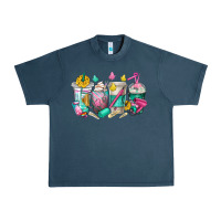 Midnight Navy hairstylist coffee cups Urban Heavy Tee - texasbilliewilder
