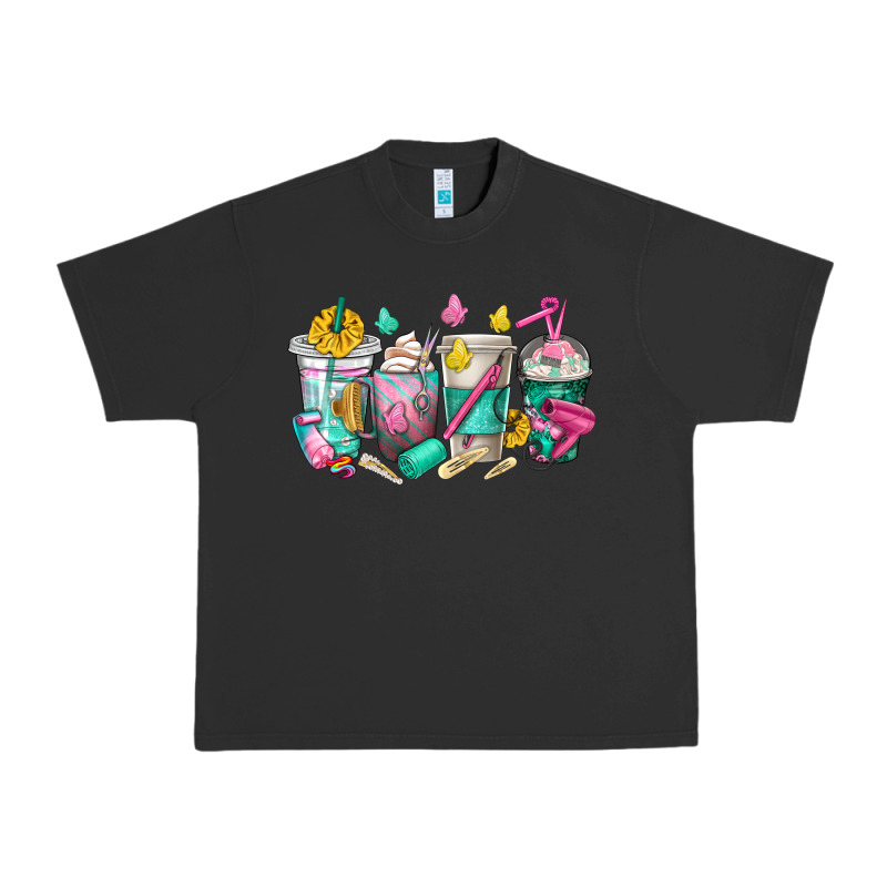 Hairstylist Coffee Cups Urban Heavy Tee by texasbilliewilder | Teevron