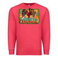 Cardinal merry christmas cactus Premium Sweatshirt - AdoDesignShop