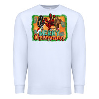 White merry christmas cactus Premium Sweatshirt - AdoDesignShop