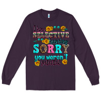 Plum i have selective hearing sorry you weren't selecte Long Sleeve Tee - Zillion Design Studio