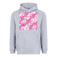 Heather Grey floral school seamless pattern Heavyweight Hoodie - BundleAndBundleShop