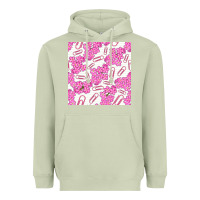 Matcha floral school seamless pattern Heavyweight Hoodie - BundleAndBundleShop