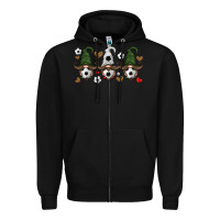 Black soccer gnome Zipper Hoodie - HRA Design Shop