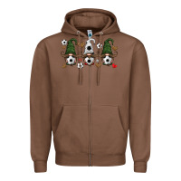Chestnut soccer gnome Zipper Hoodie - HRA Design Shop