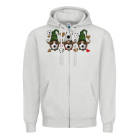 Dove Grey soccer gnome Zipper Hoodie - HRA Design Shop