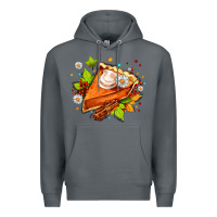 Rock pumpkin pie with daisies and cinnamon Premium Hoodie - AdoDesignShop