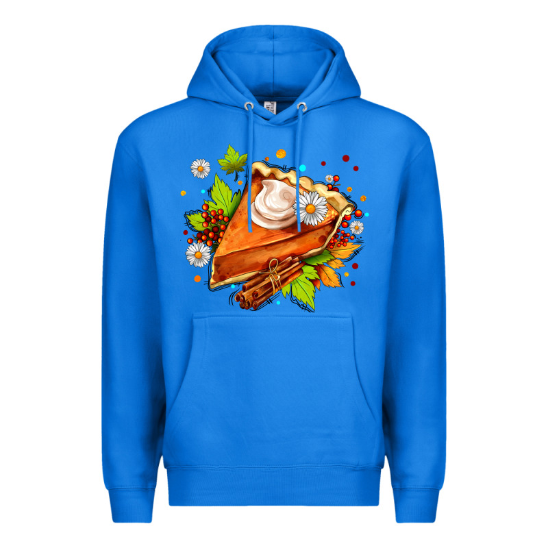 Pumpkin Pie With Daisies And Cinnamon Premium Hoodie by AdoDesignShop | Teevron