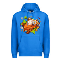 True Royal pumpkin pie with daisies and cinnamon Premium Hoodie - AdoDesignShop