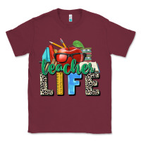 Burgundy teacher life Classic Tee - Zillion Design Studio