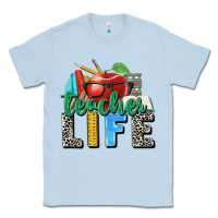 Dusty Blue teacher life Classic Tee - Zillion Design Studio