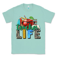 Seafoam teacher life Classic Tee - Zillion Design Studio