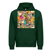 Forest Green western cowgirl coffee cup with cowhide seamless pattern bbs Urban Hoodie - BundleAndBundleShop