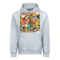 Heather Grey western cowgirl coffee cup with cowhide seamless pattern bbs Urban Hoodie - BundleAndBundleShop