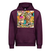 Mauve Wine western cowgirl coffee cup with cowhide seamless pattern bbs Urban Hoodie - BundleAndBundleShop