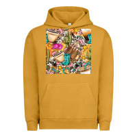 Pigment Peanut Butter western cowgirl coffee cup with cowhide seamless pattern bbs Urban Hoodie - BundleAndBundleShop