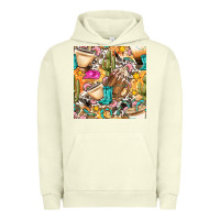 Pigment Pistachio western cowgirl coffee cup with cowhide seamless pattern bbs Urban Hoodie - BundleAndBundleShop