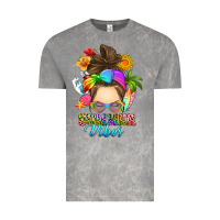 Cloud Rock messy bun summer vibes Vintage Tee - RanaPortraitStore