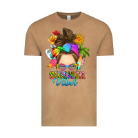 Vintage Camel messy bun summer vibes Vintage Tee - RanaPortraitStore