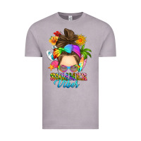 Vintage Zinc messy bun summer vibes Vintage Tee - RanaPortraitStore