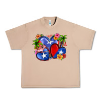 Burro puerto rico hearts Urban Heavy Tee - Zillion Design Studio