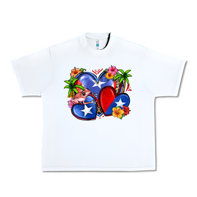 Puerto Rico Hearts Urban Heavy Tee by Zillion Design Studio | Teevron