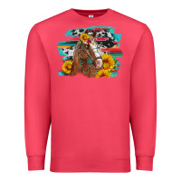 Cardinal horse with sunflowers Premium Sweatshirt - Artiststas