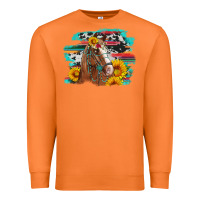 Carrot horse with sunflowers Premium Sweatshirt - Artiststas