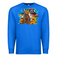 True Royal horse with sunflowers Premium Sweatshirt - Artiststas