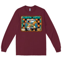 Burgundy pumpkin season truck Long Sleeve Tee - RanaPortraitStore