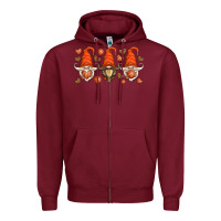 Burgundy basketball gnome Zipper Hoodie - HRA Design Shop