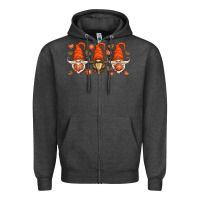 Charcoal Heather basketball gnome Zipper Hoodie - HRA Design Shop