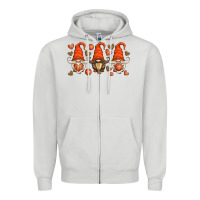 Dove Grey basketball gnome Zipper Hoodie - HRA Design Shop