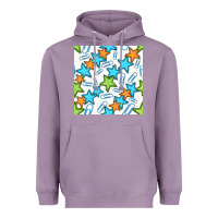 Lavender stars school seamless pattern Heavyweight Hoodie - BundleAndBundleShop