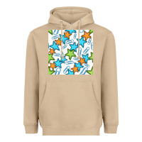 Mushroom stars school seamless pattern Heavyweight Hoodie - BundleAndBundleShop