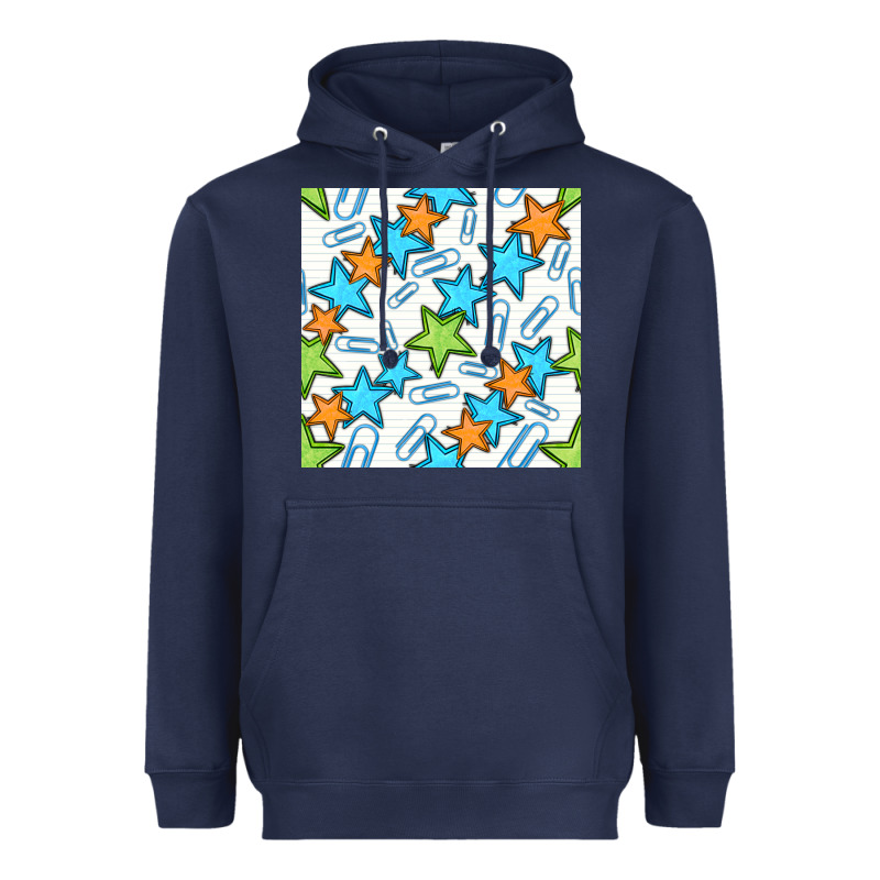 Stars School Seamless Pattern Heavyweight Hoodie by BundleAndBundleShop | Teevron