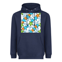 Navy stars school seamless pattern Heavyweight Hoodie - BundleAndBundleShop
