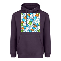 Plum stars school seamless pattern Heavyweight Hoodie - BundleAndBundleShop