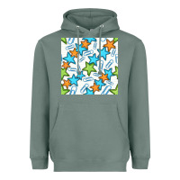 Sage stars school seamless pattern Heavyweight Hoodie - BundleAndBundleShop