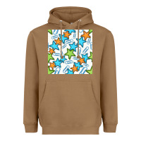 Toasted Coconut stars school seamless pattern Heavyweight Hoodie - BundleAndBundleShop