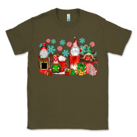 Army Green christmas gnomes coffee cups Classic Tee - texasbilliewilder