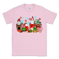 Bubblegum Pink christmas gnomes coffee cups Classic Tee - texasbilliewilder