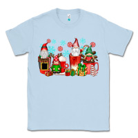 Dusty Blue christmas gnomes coffee cups Classic Tee - texasbilliewilder