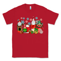 Red christmas gnomes coffee cups Classic Tee - texasbilliewilder