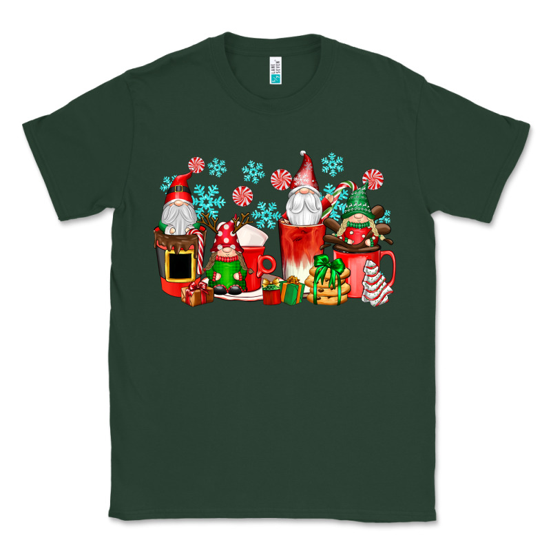 Christmas Gnomes Coffee Cups Classic Tee by texasbilliewilder | Teevron