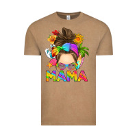 Vintage Coffee messy bun mama summer Vintage Tee - RanaPortraitStore