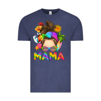 Vintage Denim messy bun mama summer Vintage Tee - RanaPortraitStore