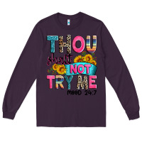 Plum thou shalt not try me mood 24 7 Long Sleeve Tee - Zillion Design Studio