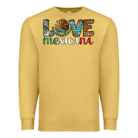 Antique Gold love mexicana revise Premium Sweatshirt - AdoDesignShop